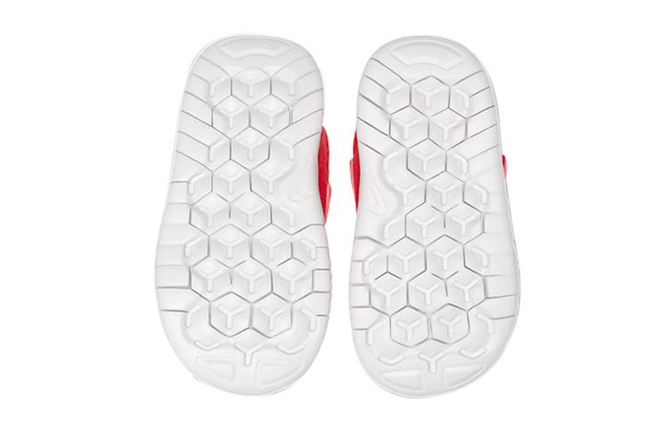 Nike Free RN Hook and loop Low top Running Shoes Red 2018 Edition Infant And Toddler AH3453-600