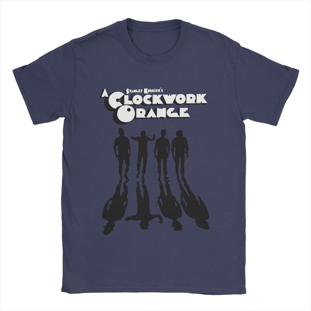 A Clockwork Orange Shadows T-Shirt for Men 100% Cotton T Shirt Walk Mechanics Stanley Kubrick Darkness Tees Plus Size Clothes