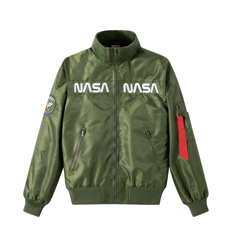 

2022 NASA Men s Baseball Flight Jacket - Spring/Autumn Outerwear 6XL
