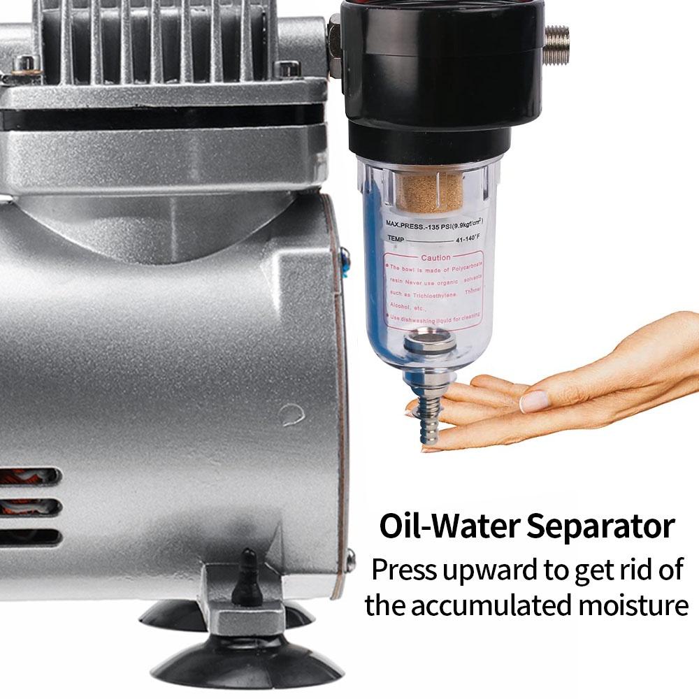 110/220V 50-60Hz 23-25L/min Piston Airbrush Compressor Portable High Pressure Spray Guns Pump For Spraying