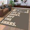 Modern Sneaker Inspiration Carpet for Bedroom Living Room Decor NonSlip Comfy Rug Unique Gift Idea for Him Boys Teens Decor INS