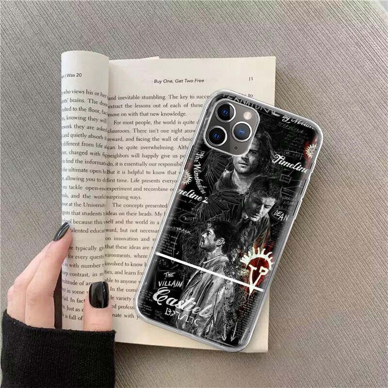 Angel Castiel Supernatural Phone Case For Apple Iphone 12 13 Mini 14 15 Pro 17 Pro Max Air 11 16E 16 Plus Shell Cover