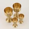 1PCS Brass Wine Glass Restaurant Goblet Tabletop Red Wine And White Wine Trumpet Copper Crafts Copper Decoration Mini Shot Glass