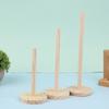 1Pc Easy To Assemble Wooden Paper Towel Holder For Kitchen, Living Room, And Bedroom - Vertical Tissue Rack For Home Decoration