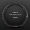 Genuine Leather & Suede Carbon Fiber Steering Wheel Cover for Hongqi H5/H9/EQM5/H7/EHS9