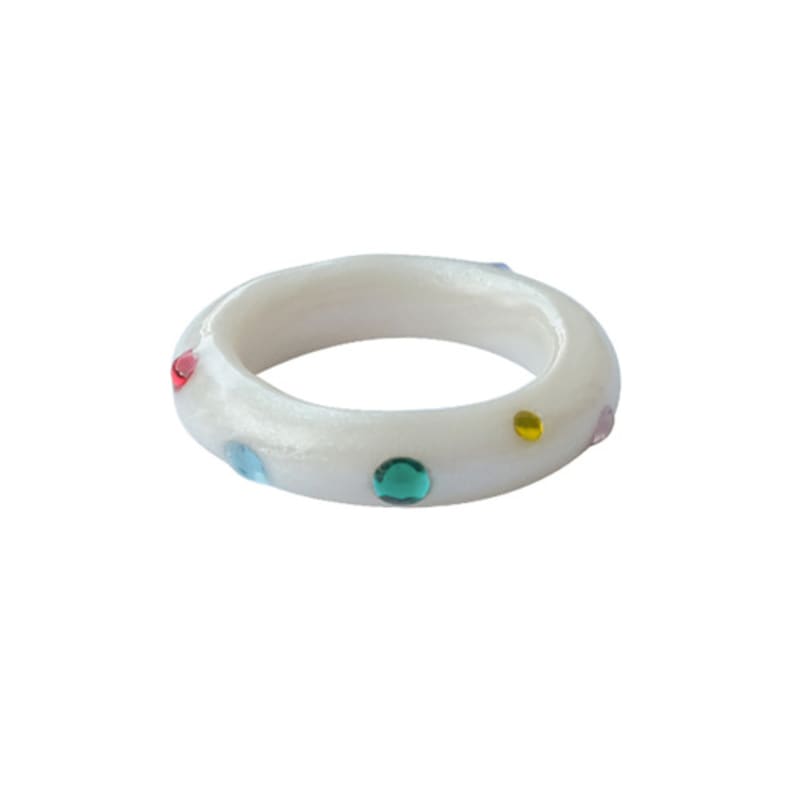 Nff Color Parts Ring_glitter White