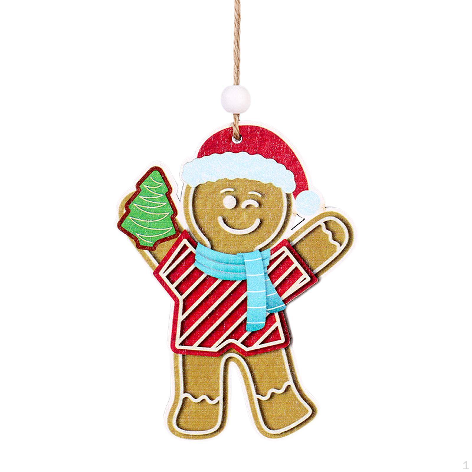 

Gingerbread Man Christmas Decoration for Hanging, Tree Ball, Pendant, Drop, Holding Xmas Tree