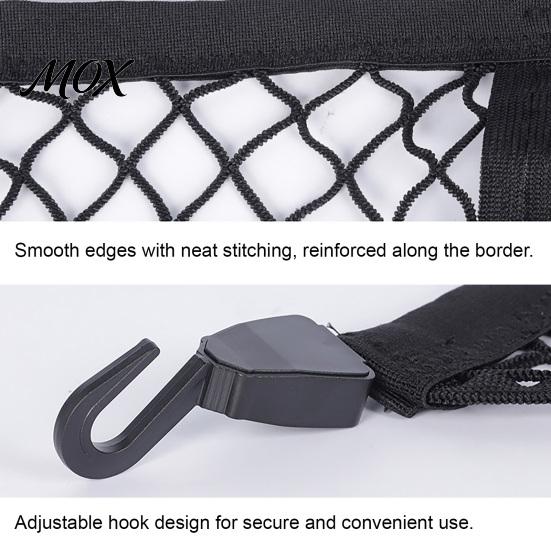 Vehicle Cargo Containment Truck Net, Bed Organizer Stretchable Elastic Net Luggage Holder with 4 Hooks for Pickup Bed, SUV Trunk Flexible Restraint