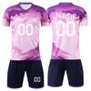 Custom Soccer Jersey Set Personalized Team Uniforms with and Number Quick Dry Fabric for Sports Training