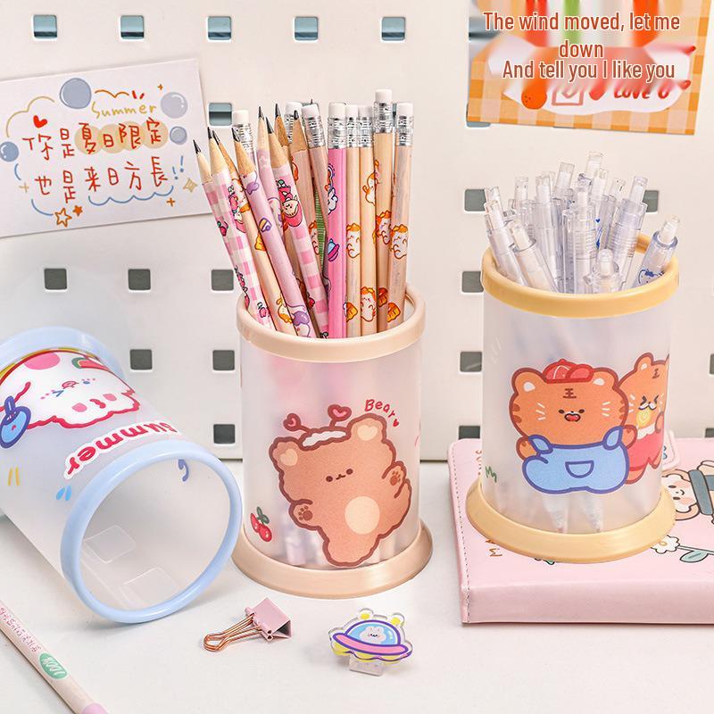Cute Animal Foldable Pen Holder - Creative and Stylish Desk Storage, Perfect DIY Gift for Students