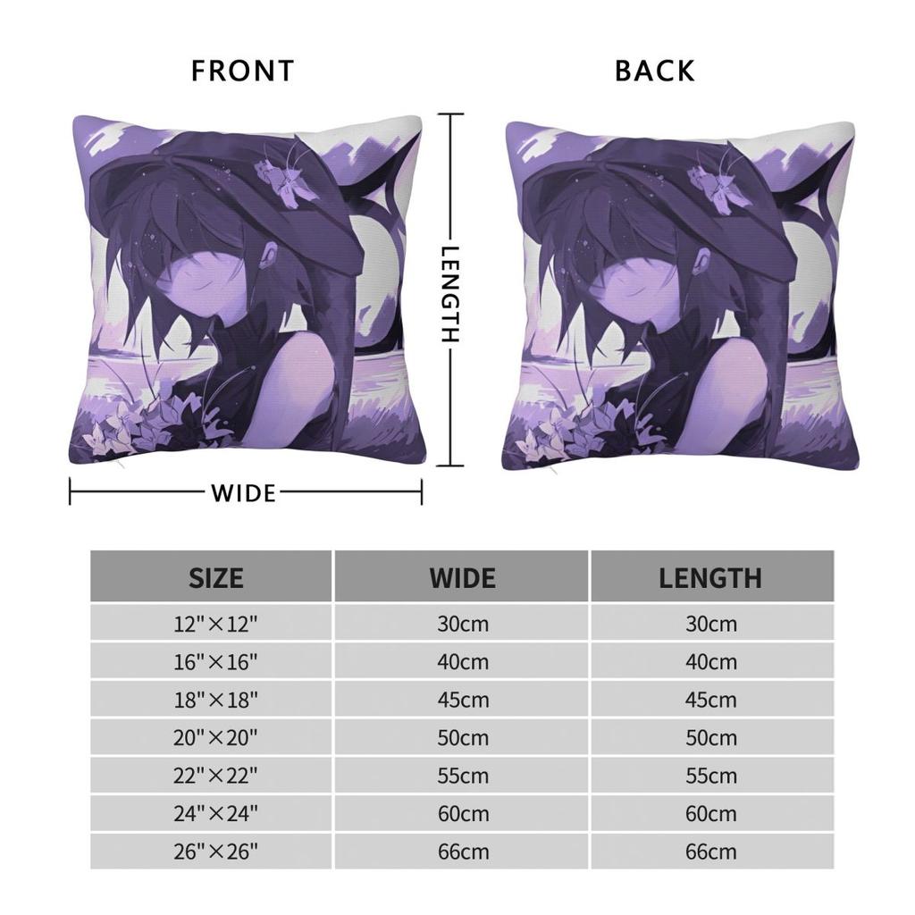 Azuretime Anime Pillowcase Polyester Cushion Cover Decor Azure Two Time Game Pillow Case Cover Living Room Zipper 40X40Cm