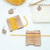 Knitting Needle Gauge Knitting Yarn Gauge Knitting Ruler Wood Knitting Gauge Tool Set for Beginner and Professional
