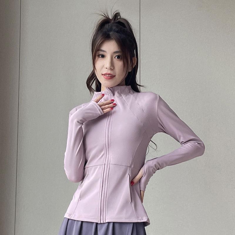 Women's Autumn 2024 Yoga and Sportswear Set: Running Jacket, Tennis/Badminton Skirt, and Fitness Pants