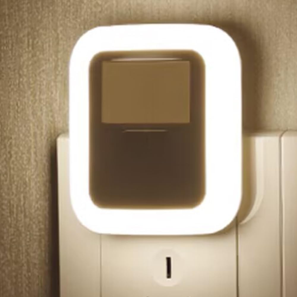 Motion Sensor Light with Outlet, 10 Brightness Settings, Footlight, Room Light, Indoor Use, Entryway, Hallway, Stairs, Bedroom, Bathroom, Kitchen,