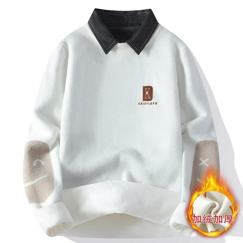 

Hot Selling Explosive Autumn and Winter New Casual Semi-Turtleneck Bottom Knitted Sweater Sweater Thread Jacket 165/80A білий