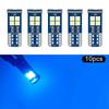 5pcs/10pcs /15pcs T10 W5W LED HD Bulbs 168 194 12V Car Interior Dome Reading Trunk License Plate Lamp Door Light White Blue Pink