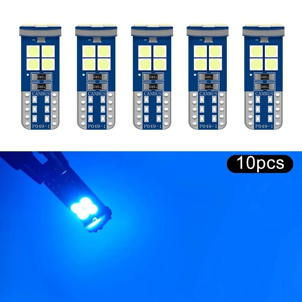 5pcs/10pcs /15pcs T10 W5W LED HD Bulbs 168 194 12V Car Interior Dome Reading Trunk License Plate Lamp Door Light White Blue Pink
