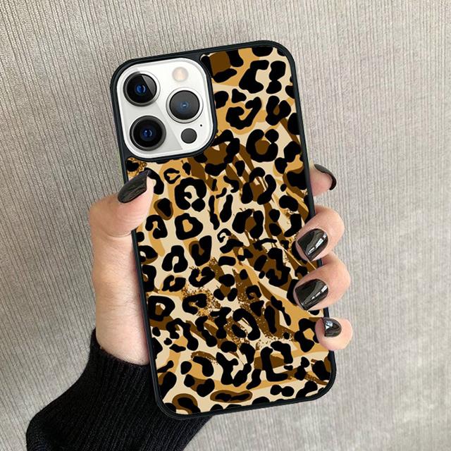 Tiger leopard print panther Phone Case For iPhone 17 Air 16 15 14 plus 12 13 Pro max Soft Bumper Shell Cover coque
