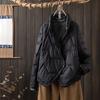 Light down jacket women's short white duck down winter new literary and retro stand-up collar casual coat tide