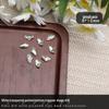 Nail Art Rhinestones: Transparent Pointed Hearts, Axe Heads, Square Rock Candy - Super Shiny Press-on Decorations