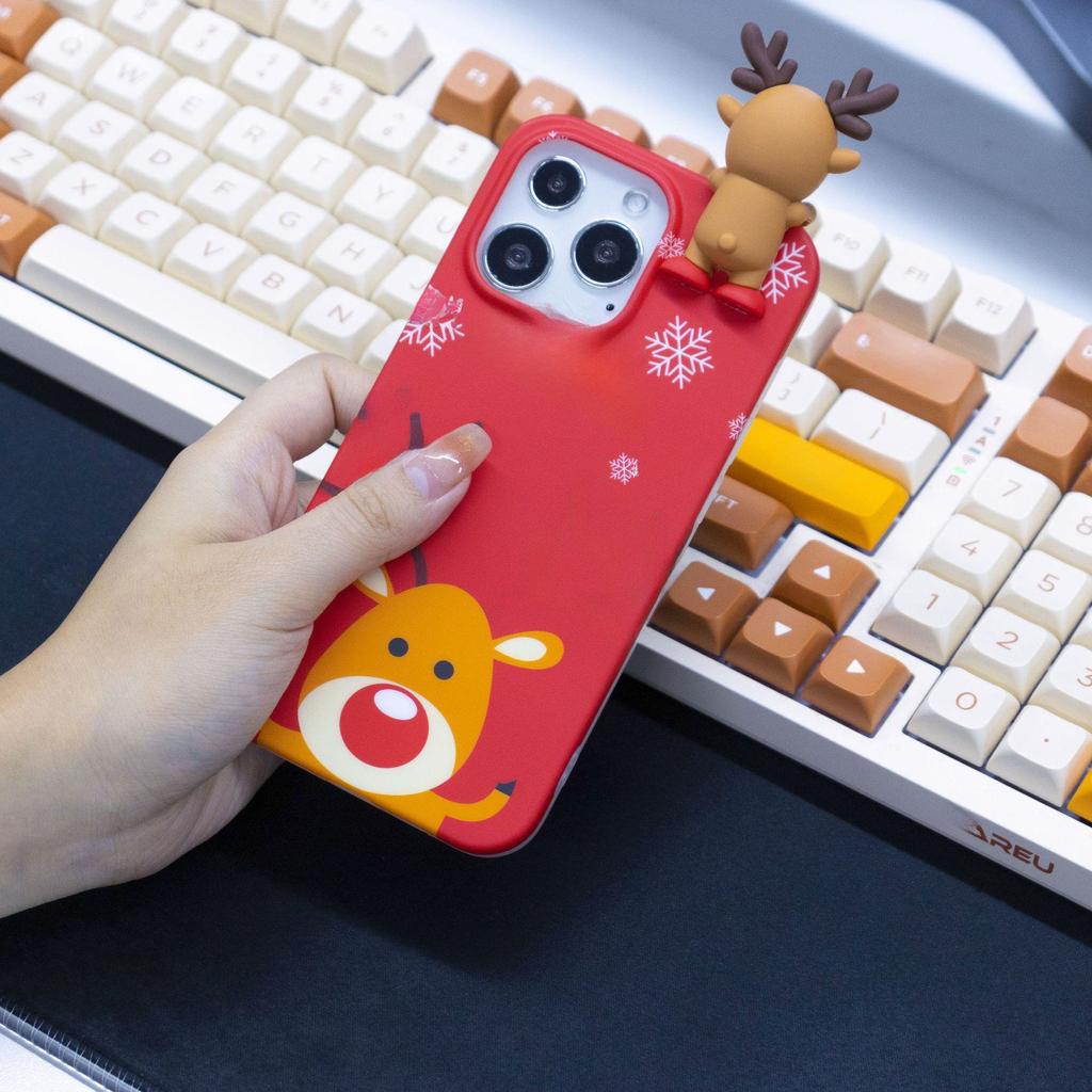 Apple 14promax Elk TPU iPhone14 Christmas Papa Bear IMD Case