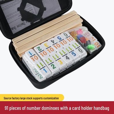 Mexican Train Domino Set: Rainbow Educational Stacking Toy for Kids