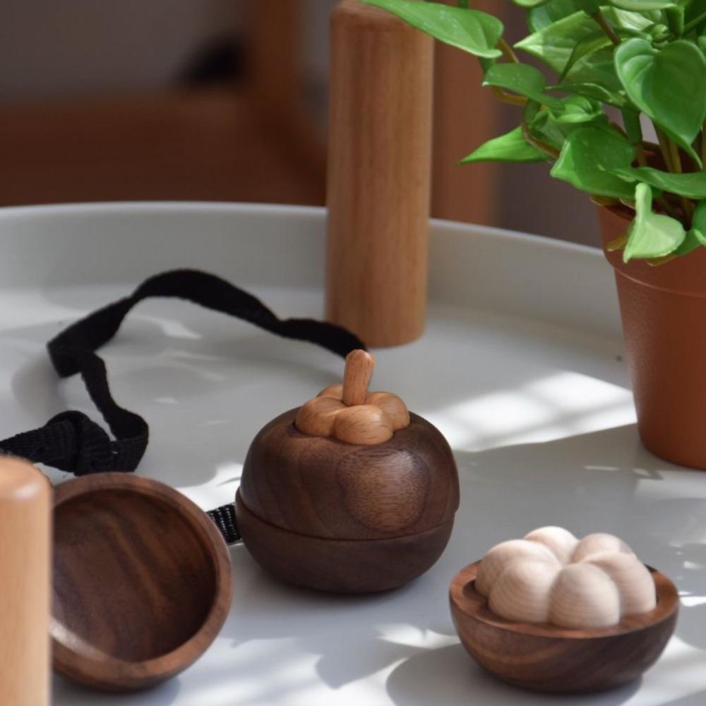 Portable Wooden Essential Oil Diffuser Solid Wood Wood Fragrant Wood Diffuser Exquisite Mountain Bamboo Shape Aroma Diffuser