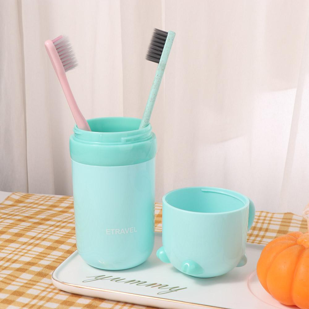 Sealed Travel Mouthwash Cup Dustproof Brushing Cup Multifunctional Toothbrush Box  Student