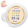 Cake Board Base White 25 Cm 1,2 Cm Set 5 Pcs Cake Drum Round Luxe Brand4cake