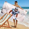 Christian McCaffrey Print Beach Towel, Large Soft Quick Dry Towel for Beach Camping Swimming