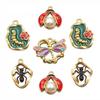 Colorful Enamel Insect Pendants: Ant, Dragonfly, Beetle – DIY Jewelry Accessories (4 Styles)