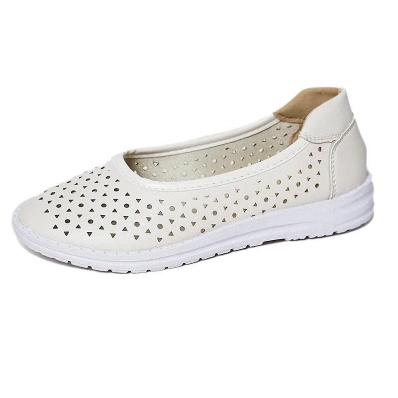 

Модные новые специальные женские туфли на плоской подошве с круглым носком, повседневные, удобные, однотонные, легкие, пляжные женские туфли 41 бежевый