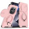 Magnetic Metal Ring Stand Armor Case For Xiaomi Redmi Note 15 Pro 4G 14Pro Plus 5G Slide Push Window Lens Protection Phone Cover