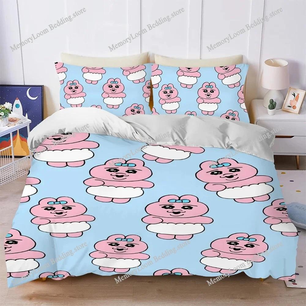 Cartoon Duvet Cover Set Style Bedding Soft Laundry Cotton O-Opanchu Cute Usagi Bed Four Seasons Student Dormitory Luxury Gift963