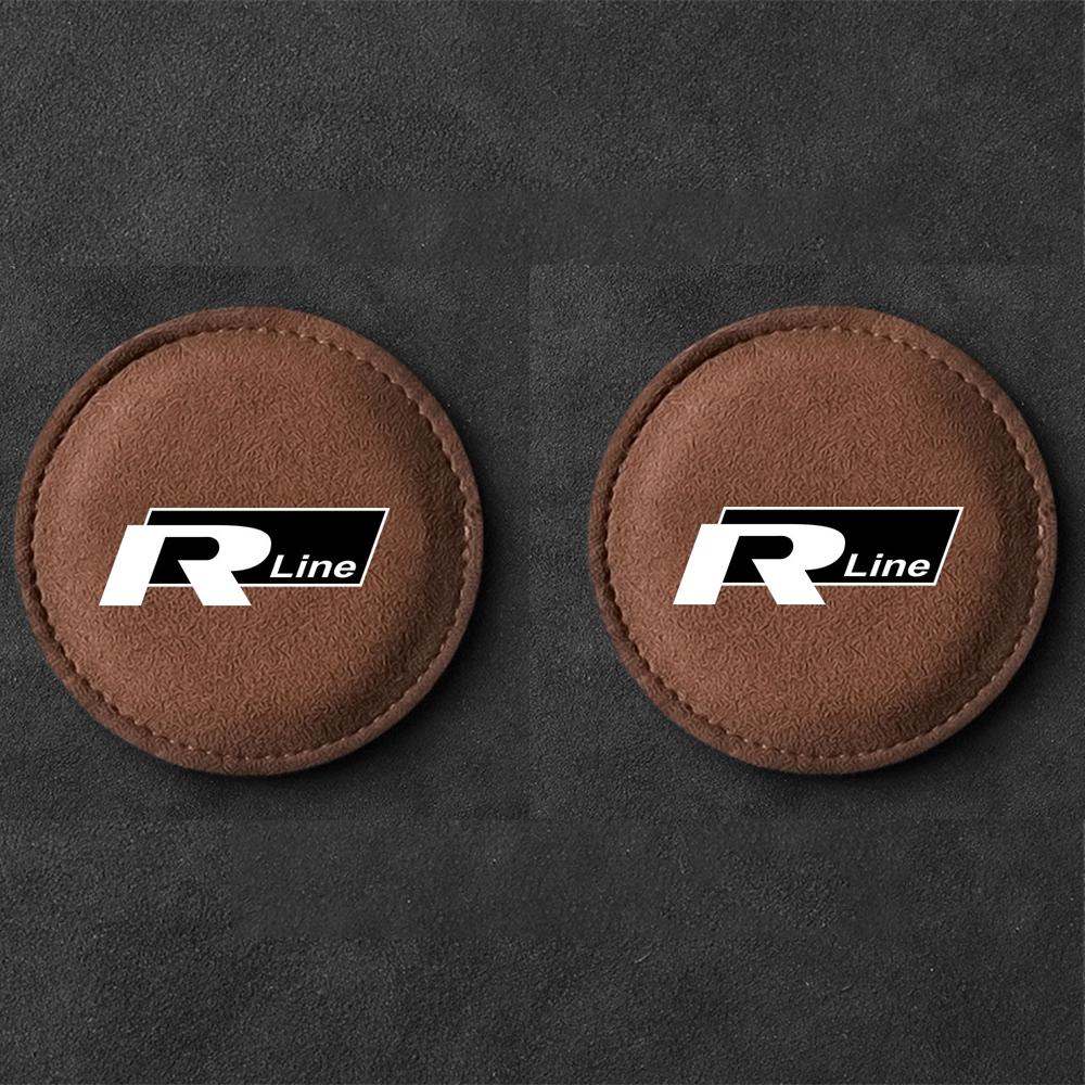 For VOLKSWAGEN VW 2Pcs Anti-Slip Car Silicone Coaster For Volkswagen Vw Tiguan Jetta Mk6 Scirocco Polo Touran Golf Auto Interior