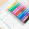 6/12/24/36Pcs Retractable Erasable Gel Pens 0.7mm Fine Point Smooth Writing Assorted Colors Office School Stationery