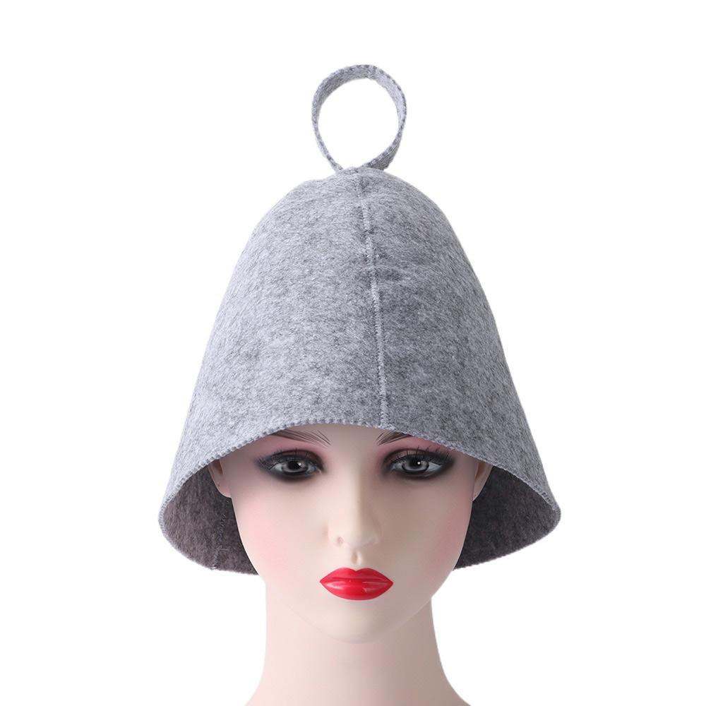 Room Bath for Bath House Head Protection Anti Heat Cap Felt Shower Cap Felt Wool Cap Sauna Hat