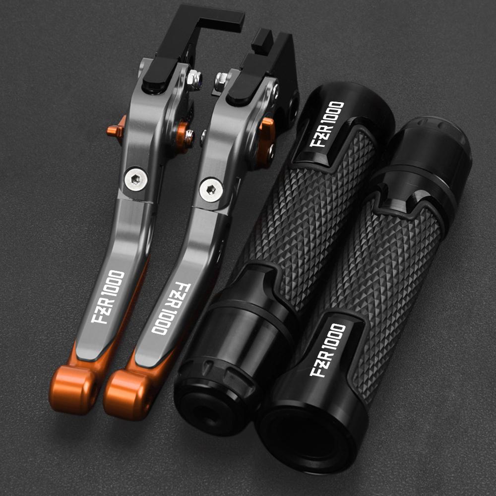 FZR 1000 GENESIS Motorcycle Adjustable Brake Clutch Levers Handlebar Grips Motorbike FOR YAMAHA FZR1000 FZR1000GENESIS 1987