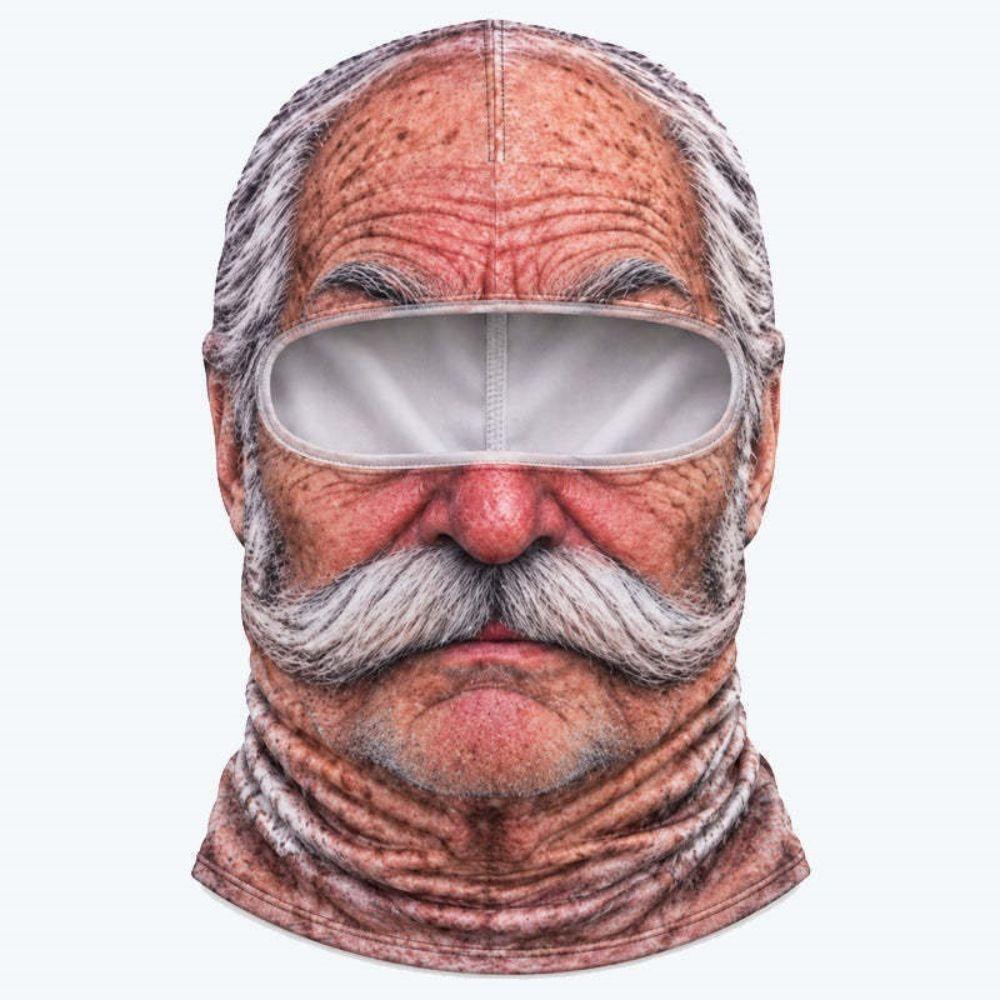 3D Tištěná Vtipná Žertovná Maska Vtipná Nákrčník Kapuce Vložka do Helmy Maska na Jízdu na Motocyklu Halloweenská Párty