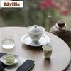 140ml Jade Mud Hand-painted Peach Gaiwan Boutique Tea Tureen Tea Bowl With Lid Kit Tea Maker Cover Bowl Chinese Teaset Ornaments
