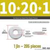 Extra Large Galvanized Metal Flat Washer - Thickened Round Screw Washer M6-M16