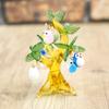 Four Cart Cute Owl Handmade Glass Small Owl Tree