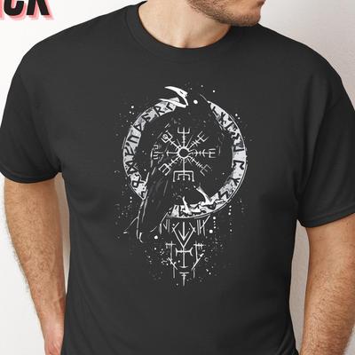 Odin Ravens Viking Shirt | Huginn Muninn Norse Mythology Tee