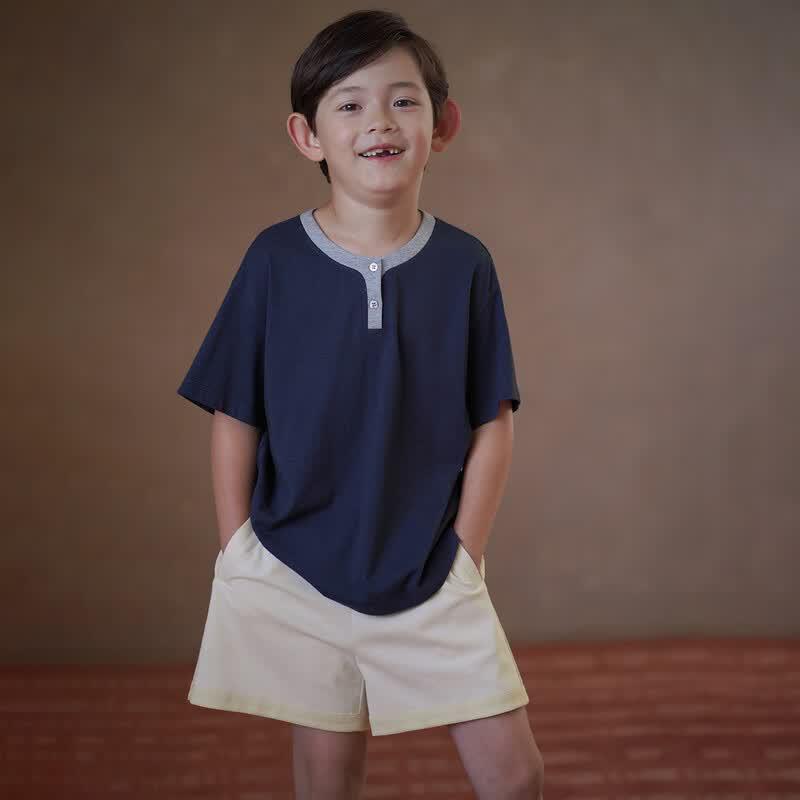Hacikis Kids Summer Athletic Knit Shorts