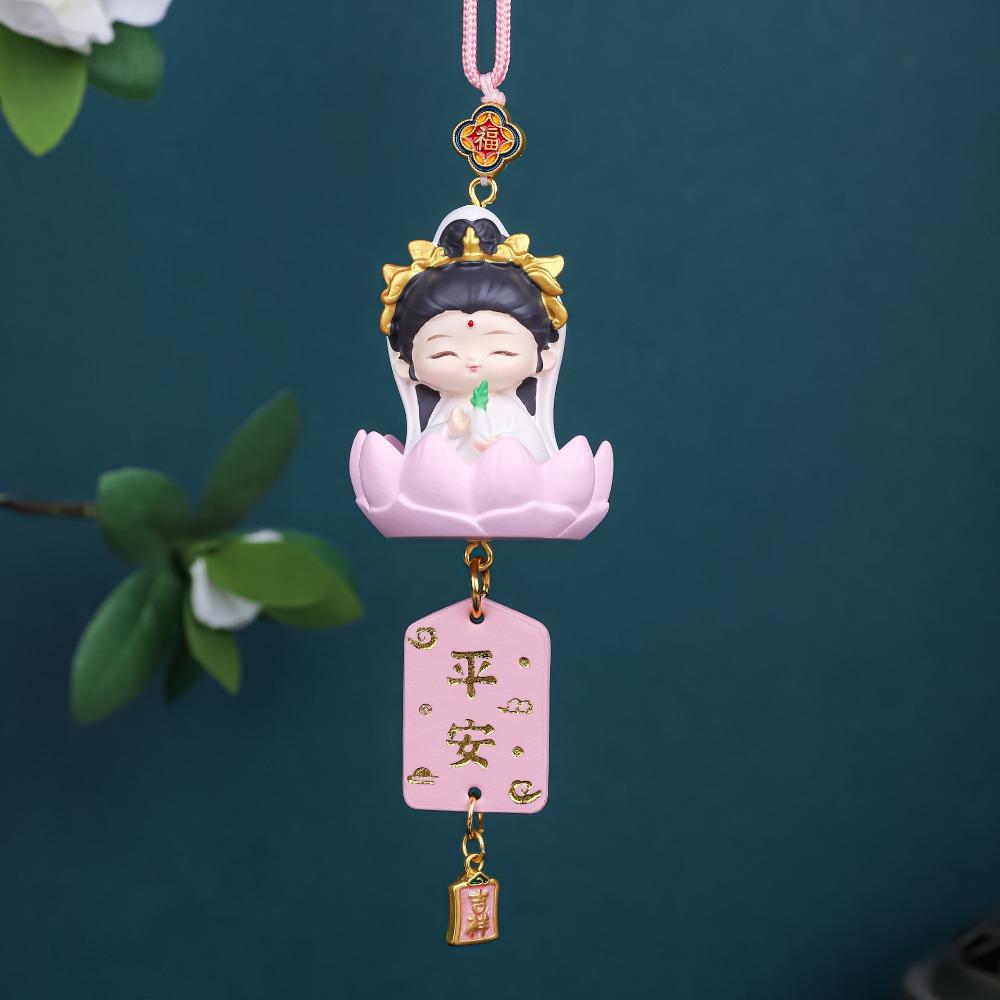 Resin Craft Mini Buddha Statues Cute Cartoon Buddha Figures  Car Interior Decoration