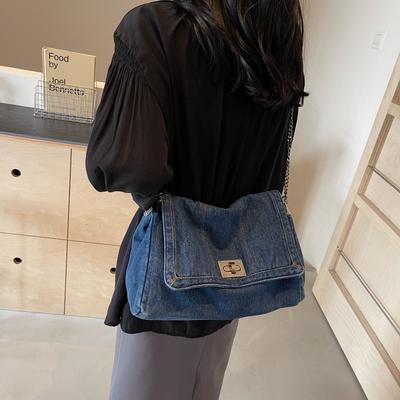 Denim Bag Bag Women New Fashion Casual Shoulder Bag Large Capacity Tote Bag Class Commuting Crossbody Bag