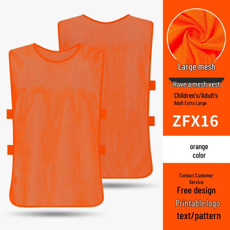 

Kids Sports Training and Team Vests for Football, Basketball, and Group Activities M оранжевый