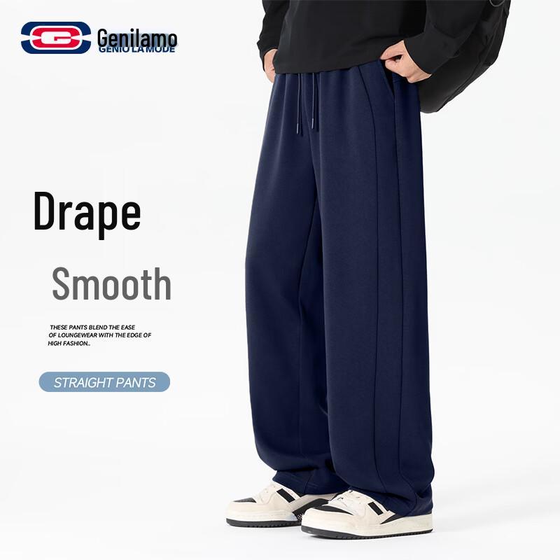 GENIOLAMODE Men s Straight-Leg Casual Sweatpants 2XL