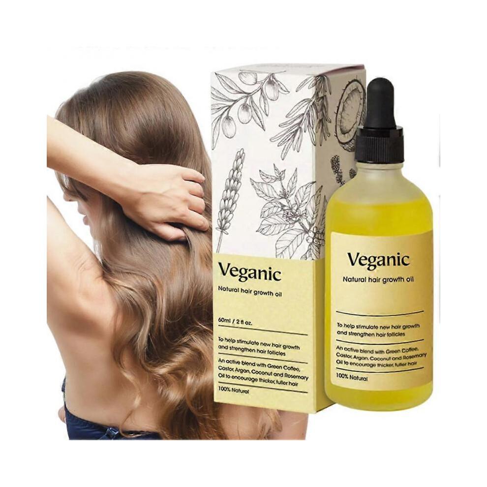 (1pcs) Veganic Hair Growth Oil with Rosemary - Deep Nourishing Formula for Hair Loss Prevention | Promote Healthy Hair Growth for All Skin Types