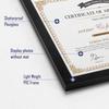18 Packs 8.5x11 Multi Plastic Picture Frames Set with Plastic Cover Certificate Frames for Document Diploma Award Light Weight